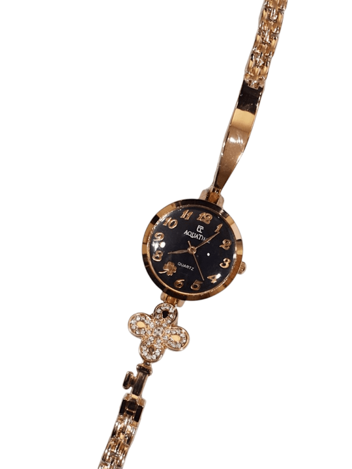 Aqua Time Golden Women Wrist Watch-014