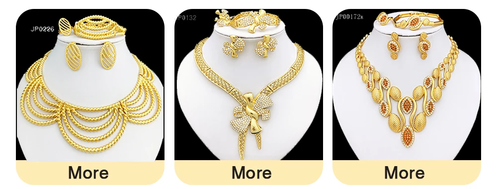 Luxury 18K Gold Plated Jewelry Set Italy Dubai Necklace Earrings Bracelet Ring For Women Mother's Day Gift ﻿