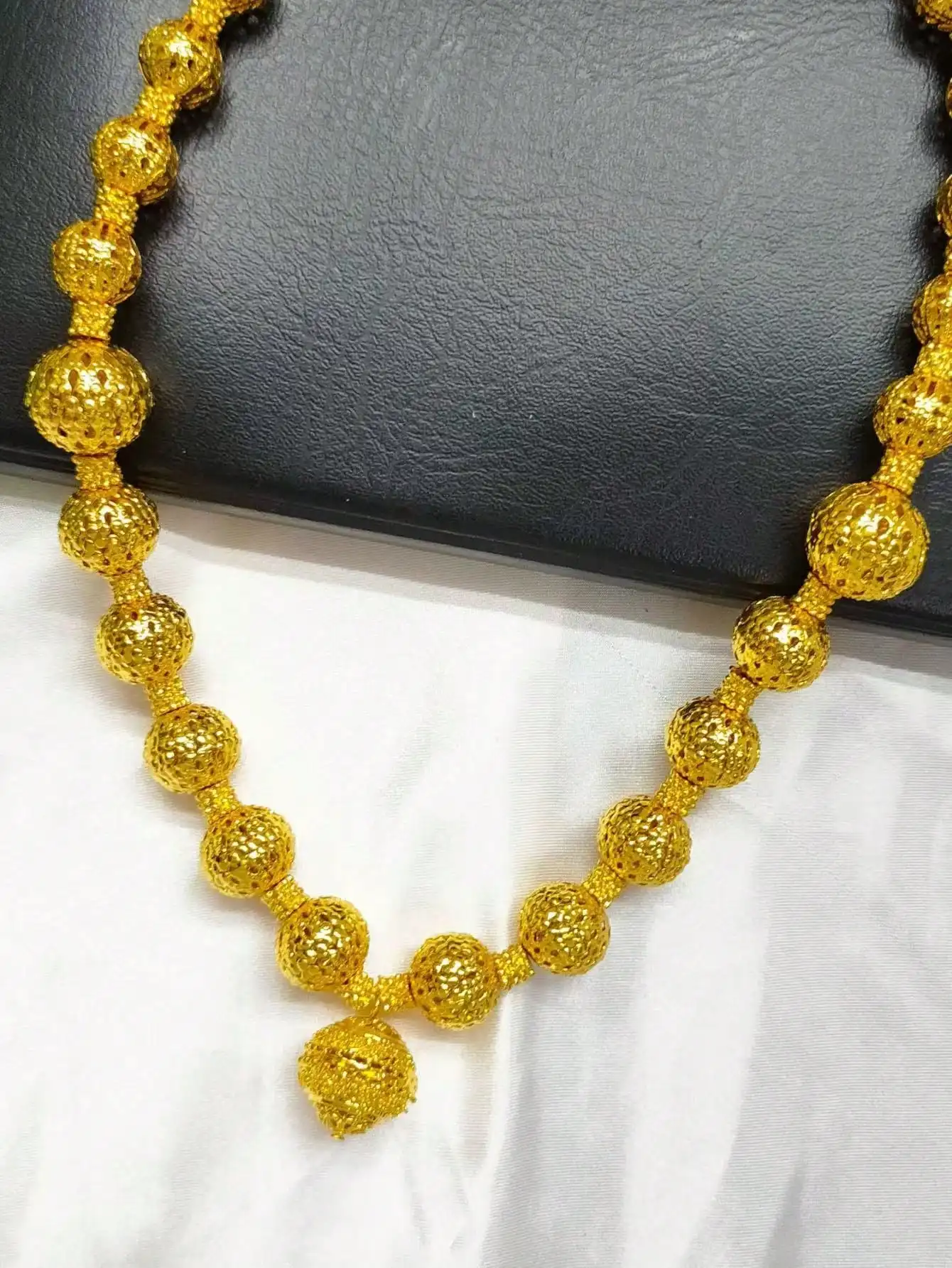 New Dubai African Bead Jewelry Set for Women Party Gifts Wedding Accessories 24K Gold Color Necklace Ring Bangle Earrings Sets