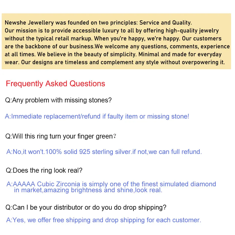 Newshe 2 Pcs Solid 925 Sterling Silver Wedding Rings Set Yellow Gold Plated 3Ct Halo AAAAA CZ Pear Cut Engagement Ring for Women