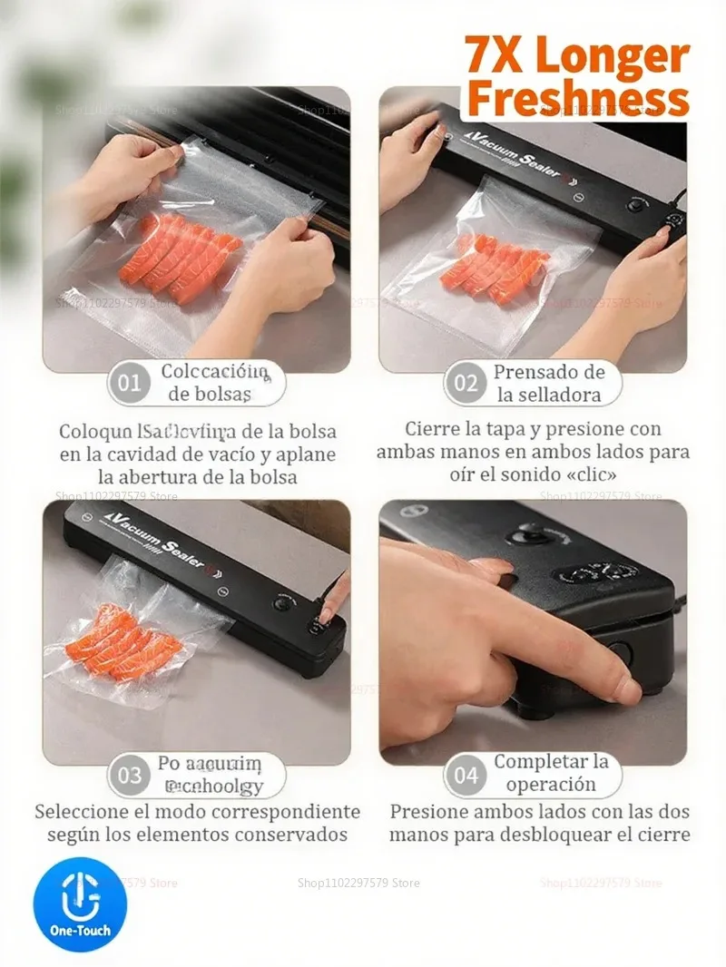 NEW Automatic Food Vacuum Sealer Machine with Portable Vacuum Bags Kitchen Food Saver 220V for Freshness Preservation 2025