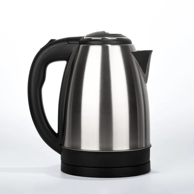 JFBONIN Stainless Steel Electric Kettle 1.8L 220V Silver Black Base Separation Desion Rust-resistant Durable for Home Travel JFBONIN Stainless Steel Electric Kettle 1.8L 220V Silver Black Base Separation Desion Rust-resistant Durable for Home Travel