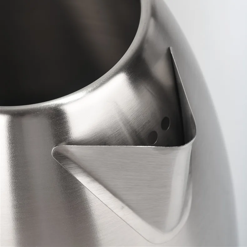 JFBONIN Stainless Steel Electric Kettle 1.8L 220V Silver Black Base Separation Desion Rust-resistant Durable for Home Travel JFBONIN Stainless Steel Electric Kettle 1.8L 220V Silver Black Base Separation Desion Rust-resistant Durable for Home Travel