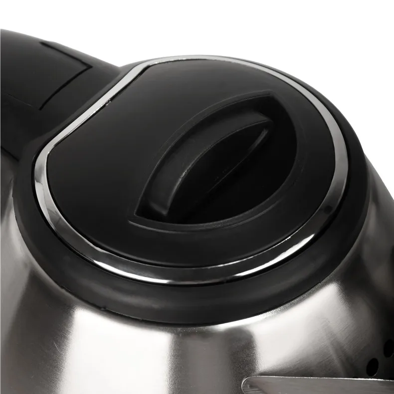 JFBONIN Stainless Steel Electric Kettle 1.8L 220V Silver Black Base Separation Desion Rust-resistant Durable for Home Travel JFBONIN Stainless Steel Electric Kettle 1.8L 220V Silver Black Base Separation Desion Rust-resistant Durable for Home Travel