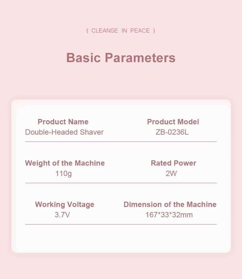 2 In 1 Women Electric Razors Bikini Trimmer Face Shavers Hair Removal for Underarms Legs Lady Body Trimmer Waterproof Painless