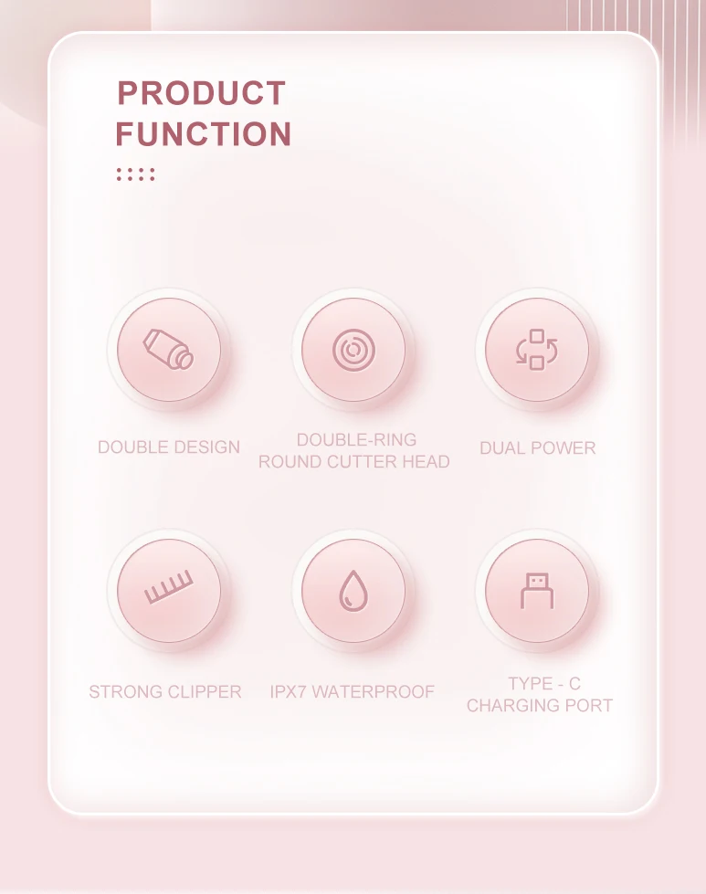 2 In 1 Women Electric Razors Bikini Trimmer Face Shavers Hair Removal for Underarms Legs Lady Body Trimmer Waterproof Painless