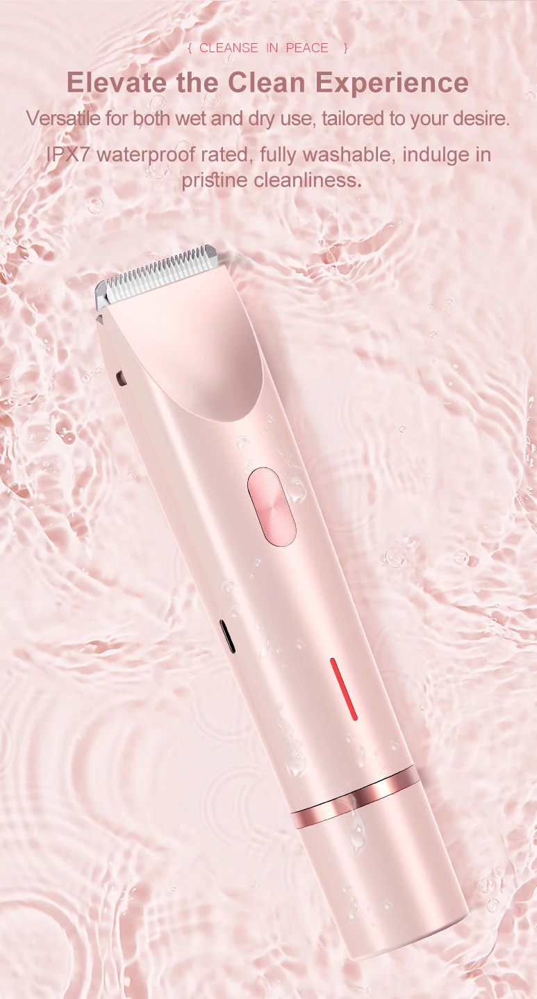 2 In 1 Women Electric Razors Bikini Trimmer Face Shavers Hair Removal for Underarms Legs Lady Body Trimmer Waterproof Painless