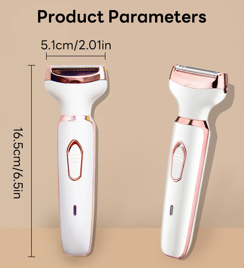 4 in 1 Electric Epilator Bikini Eyebrow Nose Women Lady Facial Hair Removal Trimmer Face Body Painless Female Shaver Depilator