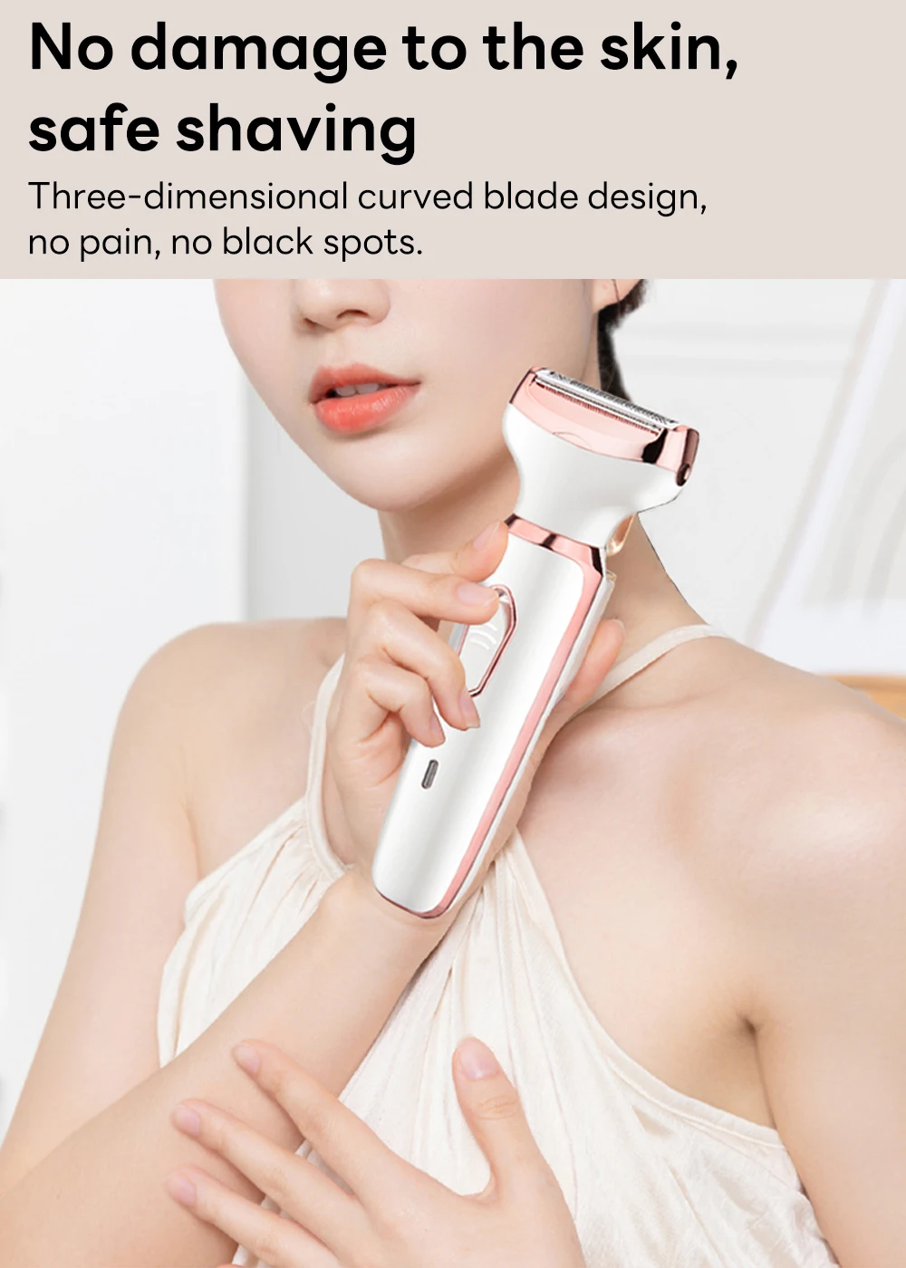 4 in 1 Electric Epilator Bikini Eyebrow Nose Women Lady Facial Hair Removal Trimmer Face Body Painless Female Shaver Depilator