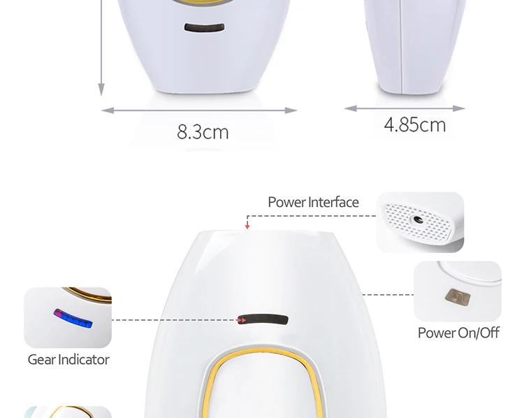 Body Bikini IPL 500,000 Flash Depilator Pulses Permanent Laser Epilator Painless For Women Hair Removal Home Use Devices