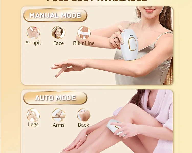 Body Bikini IPL 500,000 Flash Depilator Pulses Permanent Laser Epilator Painless For Women Hair Removal Home Use Devices