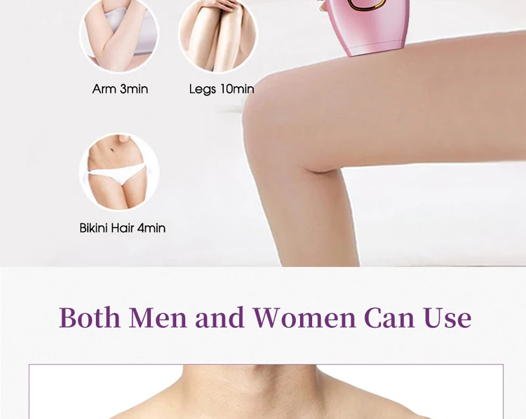 Body Bikini IPL 500,000 Flash Depilator Pulses Permanent Laser Epilator Painless For Women Hair Removal Home Use Devices