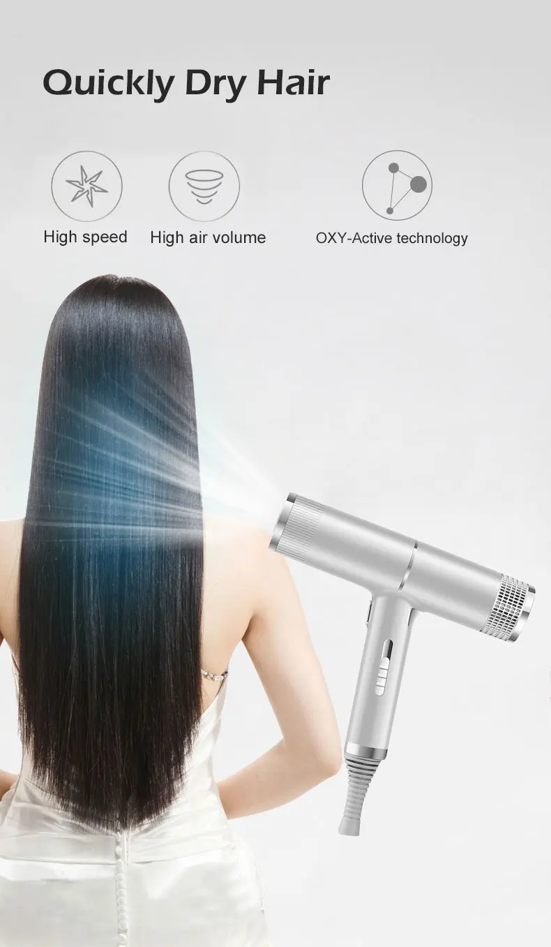 High Speed Negative Ionic Hair Blower Dryer Professional Electric Salon Hot And Cold Air Hair Dryer With Diffuser High Speed Negative Ionic Hair Blower Dryer Professional Electric Salon Hot And Cold Air Hair Dryer With Diffuser