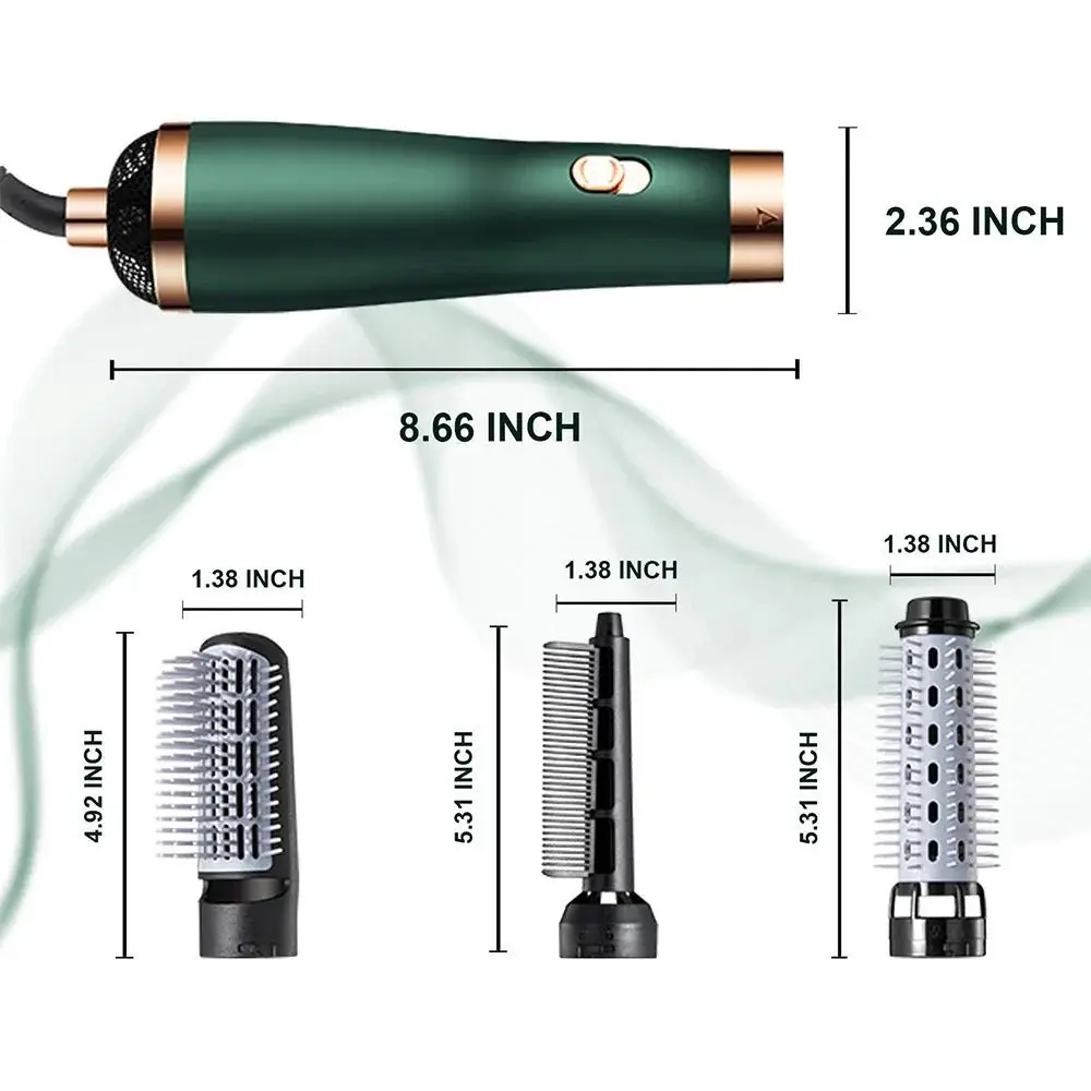 3-in-1 Hair Styling Tool with 110000 RPM Air Brush, Negative Ion Hair Care Dryer, Multifunctional Hair Styling Comb for Blow Dry