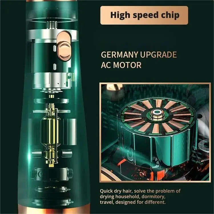 3-in-1 Hair Styling Tool with 110000 RPM Air Brush, Negative Ion Hair Care Dryer, Multifunctional Hair Styling Comb for Blow Dry 3-in-1 Hair Styling Tool with 110000 RPM Air Brush, Negative Ion Hair Care Dryer, Multifunctional Hair Styling Comb for Blow Dry