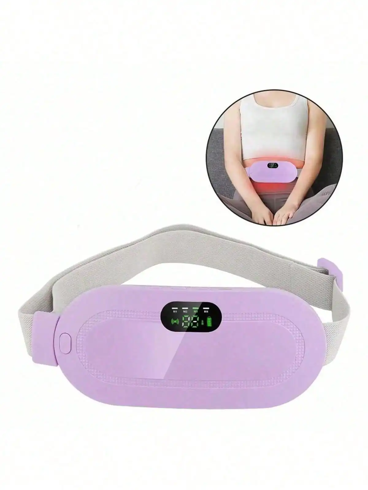 Electric Menstrual Spasm Massager Vibrator Heating Belt Suitable For Relieving Menstrual Discomfort, Keeping Waist And  heating