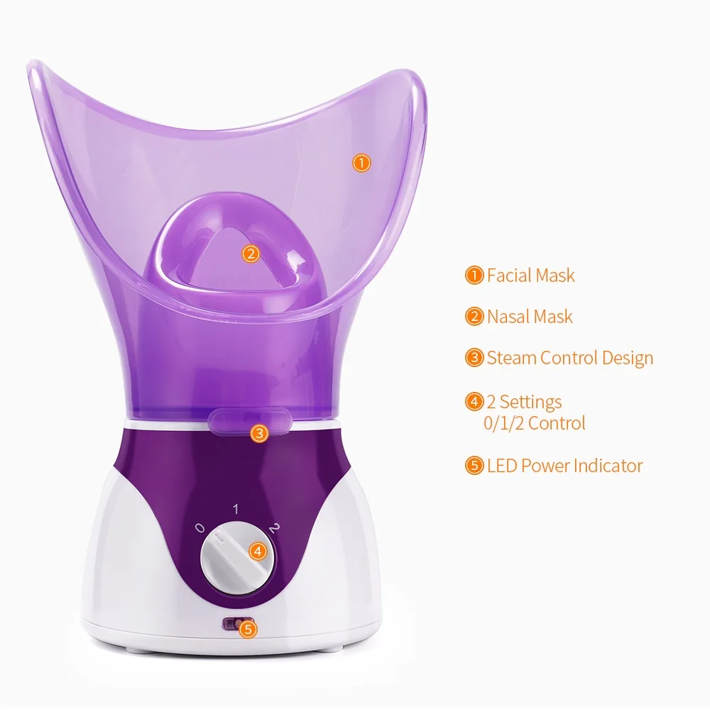 50ML Facial Steamer Nano Steamer Hot Sprayer Face Humidifier Skin Moisturizing Pores Cleansing Skin Deep Hydration Control Oil