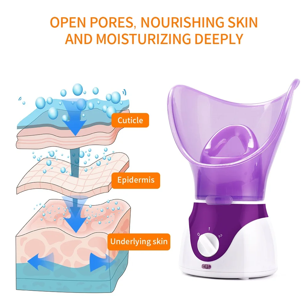 50ML Facial Steamer Nano Steamer Hot Sprayer Face Humidifier Skin Moisturizing Pores Cleansing Skin Deep Hydration Control Oil