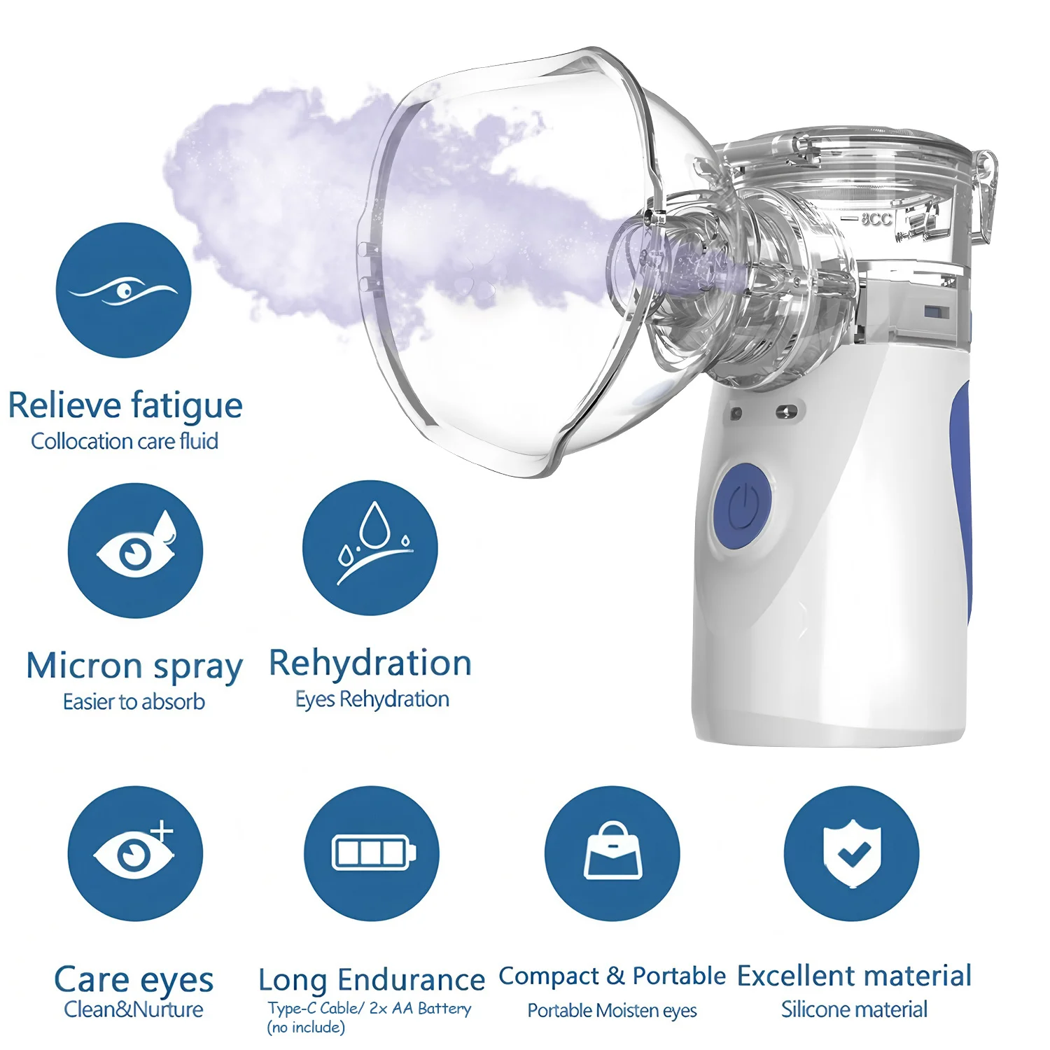 Mist Facial Nano Sprayer Humidifier Nebulizer Face Steamer Moisturizing Face Hydrating Skin Care Tools Moisturizing