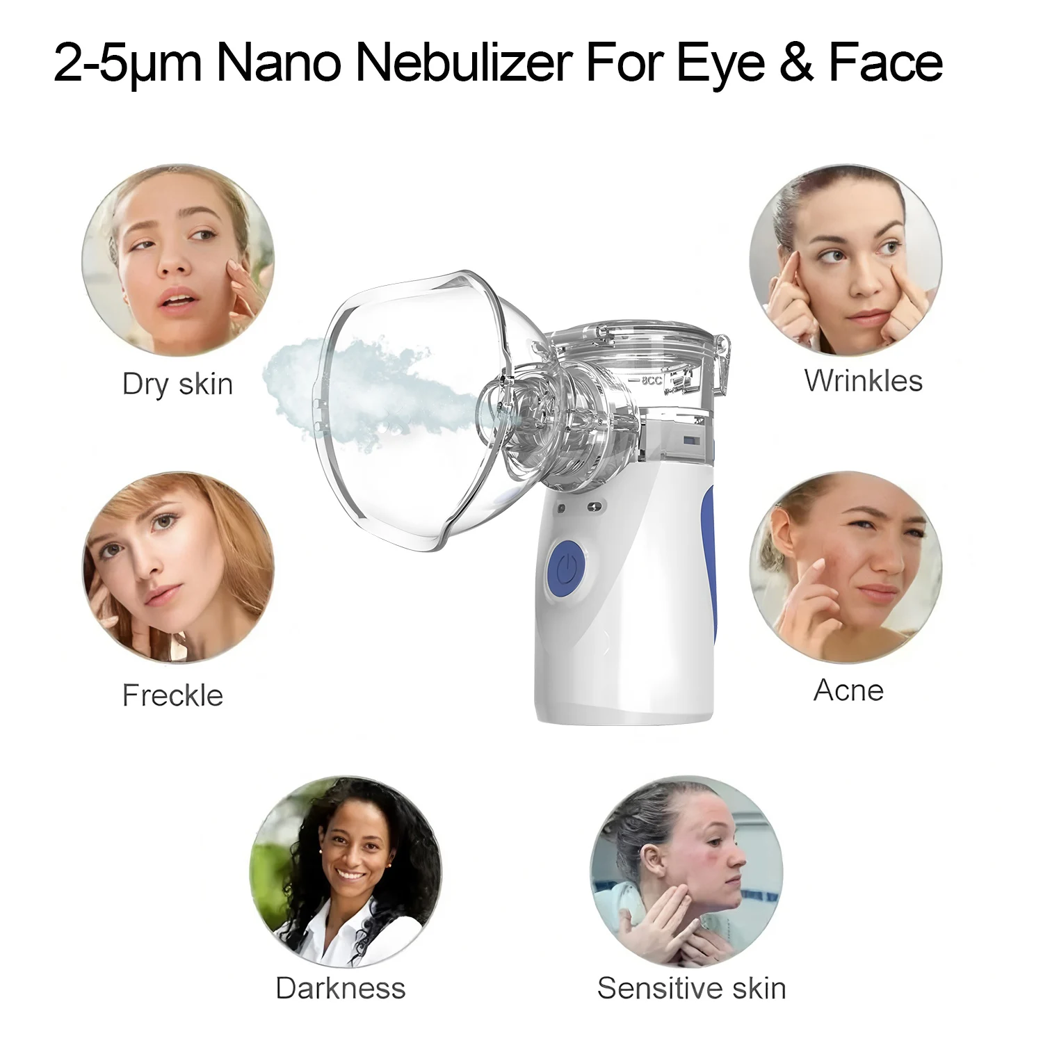 Mist Facial Nano Sprayer Humidifier Nebulizer Face Steamer Moisturizing Face Hydrating Skin Care Tools Moisturizing