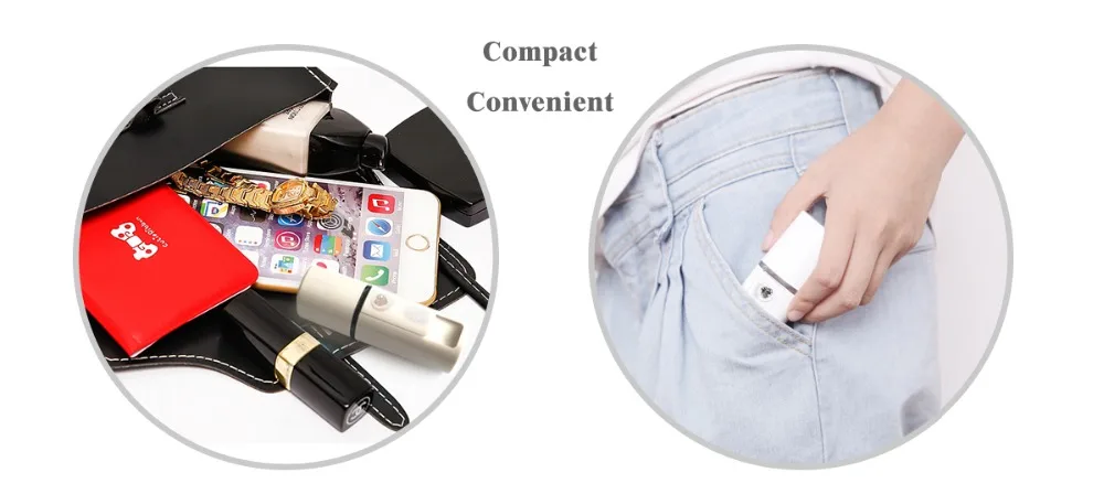 Mini Face Steamer Nano Mister USB Rechargeable Facial Sprayer Beauty Sauna Hydrating Portable Ultrasonic Humidifier Skin Care