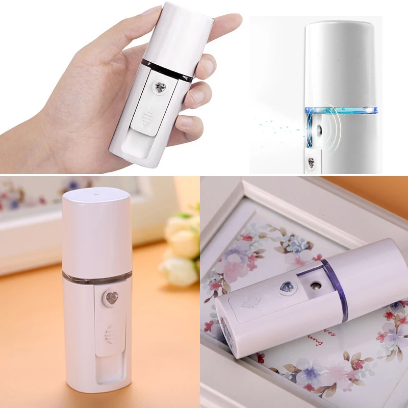 Mini Face Steamer Nano Mister USB Rechargeable Facial Sprayer Beauty Sauna Hydrating Portable Ultrasonic Humidifier Skin Care