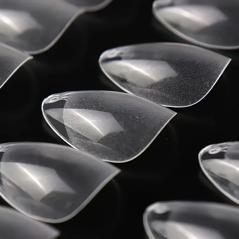 240pcs XXS short almond-shaped gel nail tips – Ultra-soft and seamless, suitable for full coverage of small nails, nail art tool