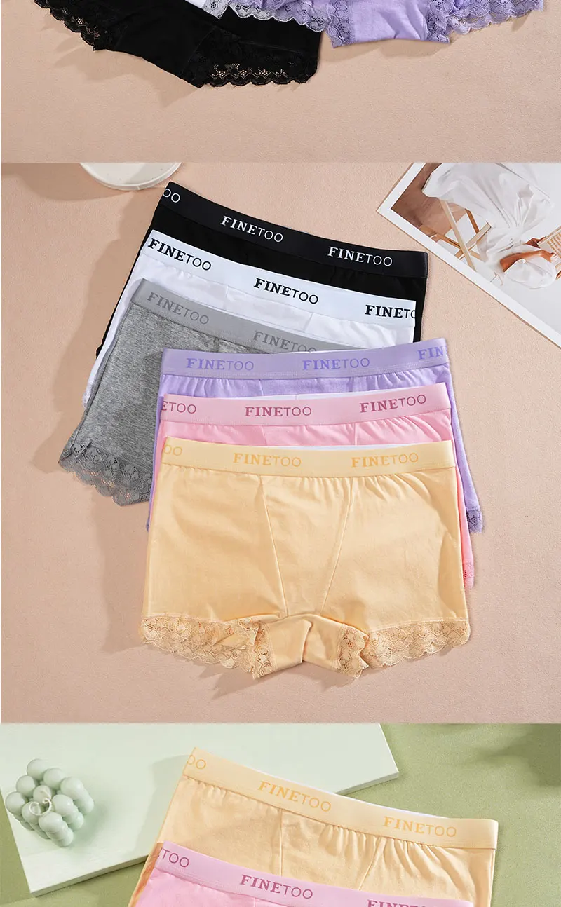 3Pcs Women's Lace Panties Cotton boxer briefs Seamless Sports Boxers Underwear Female Briefs Lingerie Intimate Underpant S-XXL 3Pcs Women's Lace Panties Cotton boxer briefs Seamless Sports Boxers Underwear Female Briefs Lingerie Intimate Underpant S-XXL