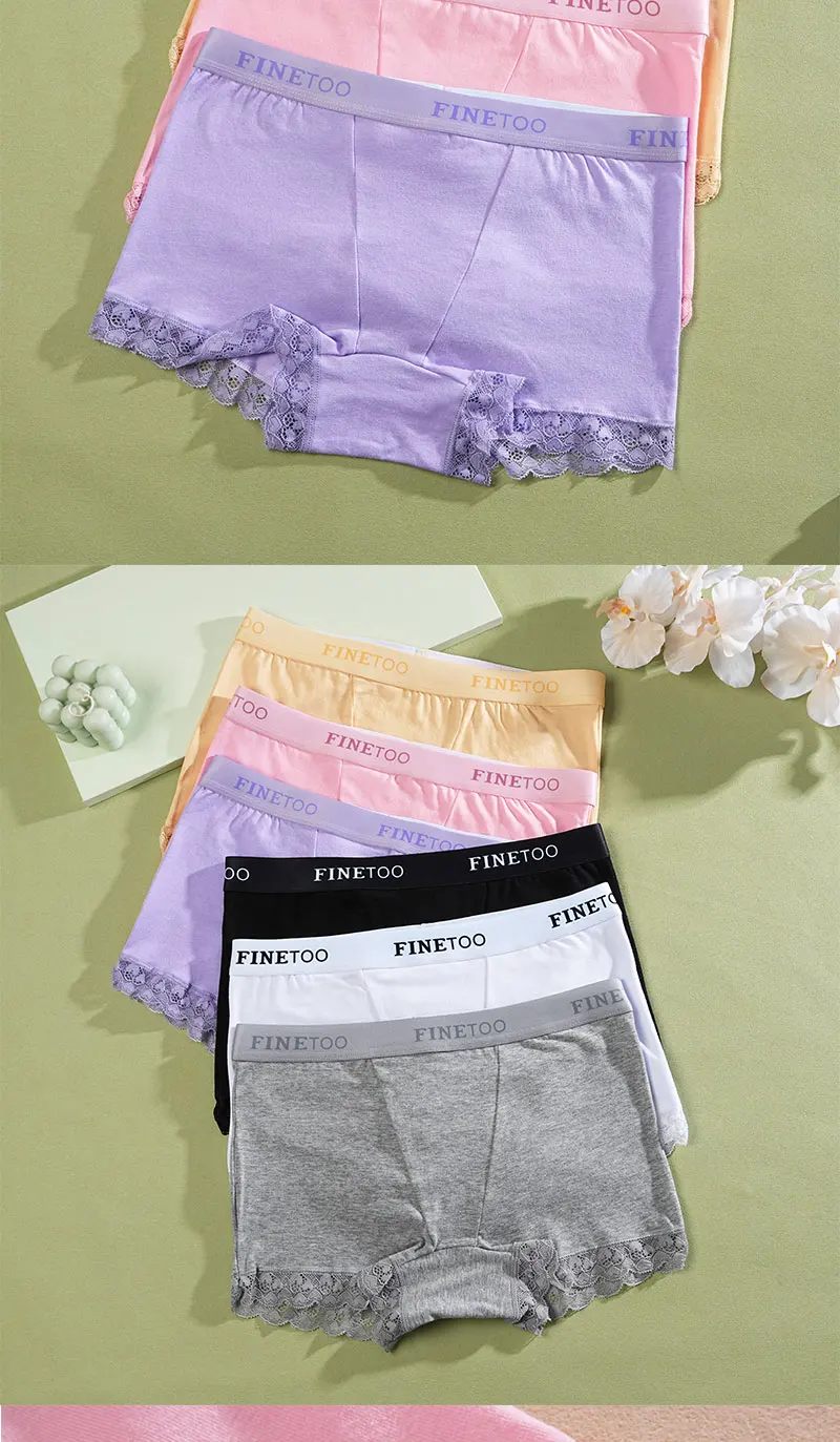 3Pcs Women's Lace Panties Cotton boxer briefs Seamless Sports Boxers Underwear Female Briefs Lingerie Intimate Underpant S-XXL 3Pcs Women's Lace Panties Cotton boxer briefs Seamless Sports Boxers Underwear Female Briefs Lingerie Intimate Underpant S-XXL