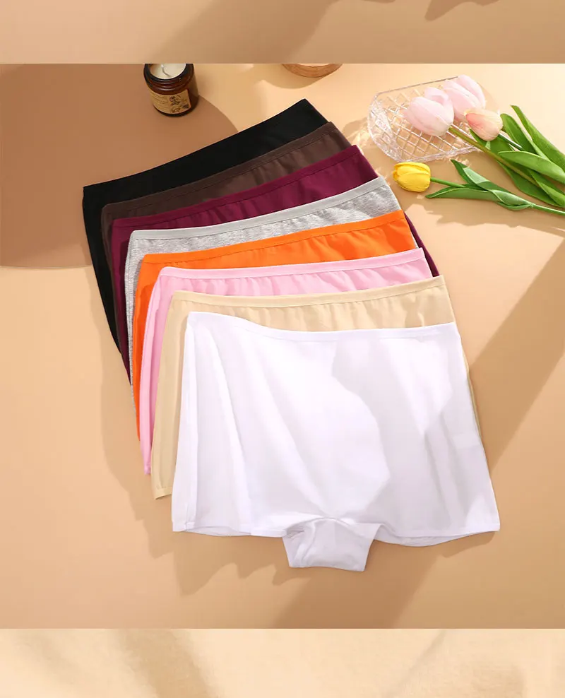 4PCS/Set Women Cotton Panties Sexy Low Rise Boyshorts Seamless Sports Boxers Female Comfortable Underwear Solid Color Lingerie 4PCS/Set Women Cotton Panties Sexy Low Rise Boyshorts Seamless Sports Boxers Female Comfortable Underwear Solid Color Lingerie