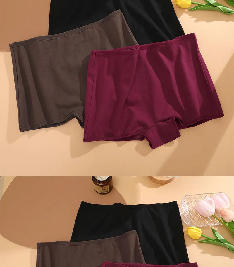 4PCS/Set Women Cotton Panties Sexy Low Rise Boyshorts Seamless Sports Boxers Female Comfortable Underwear Solid Color Lingerie 4PCS/Set Women Cotton Panties Sexy Low Rise Boyshorts Seamless Sports Boxers Female Comfortable Underwear Solid Color Lingerie