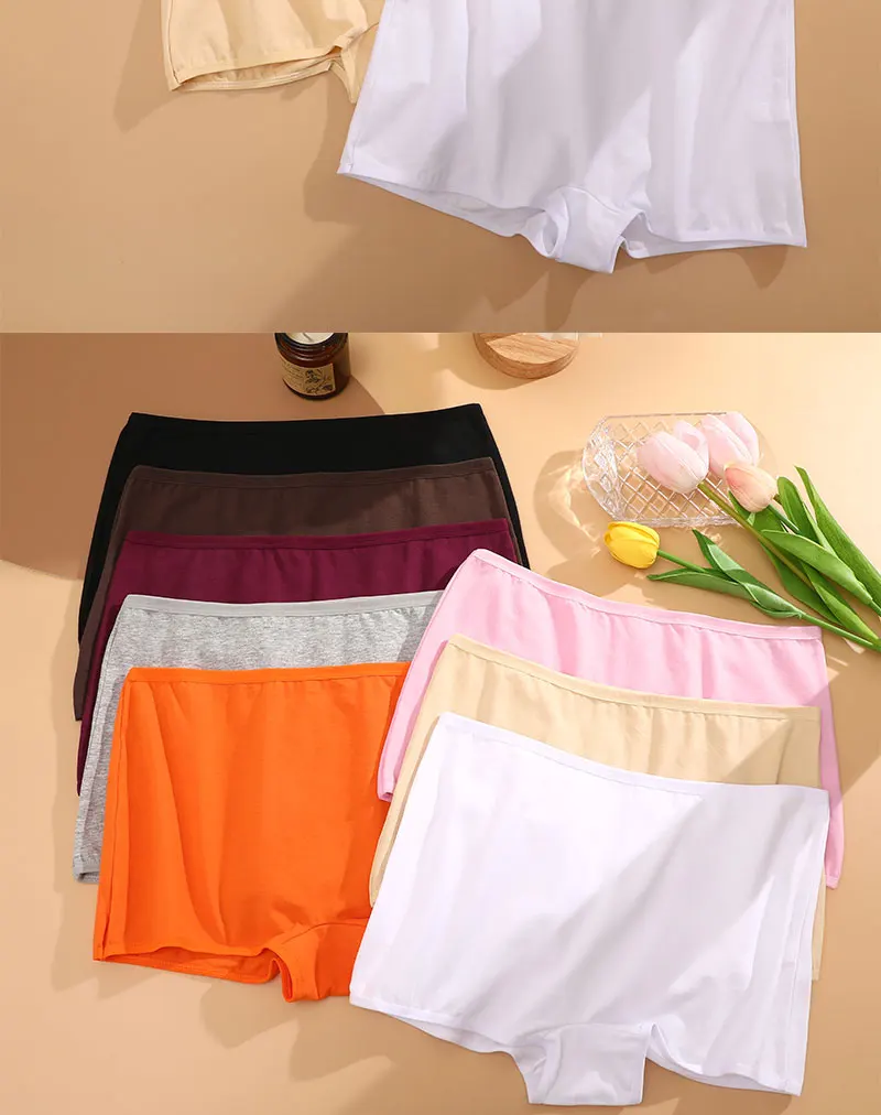 4PCS/Set Women Cotton Panties Sexy Low Rise Boyshorts Seamless Sports Boxers Female Comfortable Underwear Solid Color Lingerie 4PCS/Set Women Cotton Panties Sexy Low Rise Boyshorts Seamless Sports Boxers Female Comfortable Underwear Solid Color Lingerie