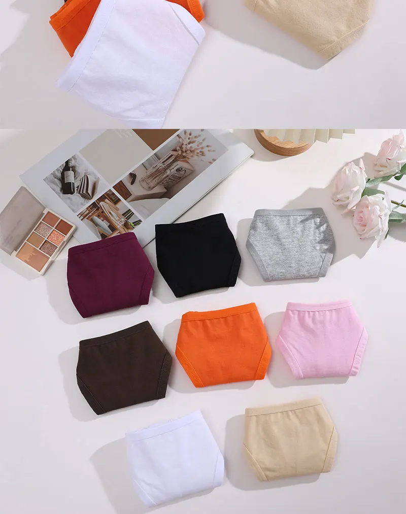 8PCS Cotton Panties Sexy G-String Women Panties Straps Underwear Female Lingerie Thong For Woman 8 Solid Color Intimate Pantys