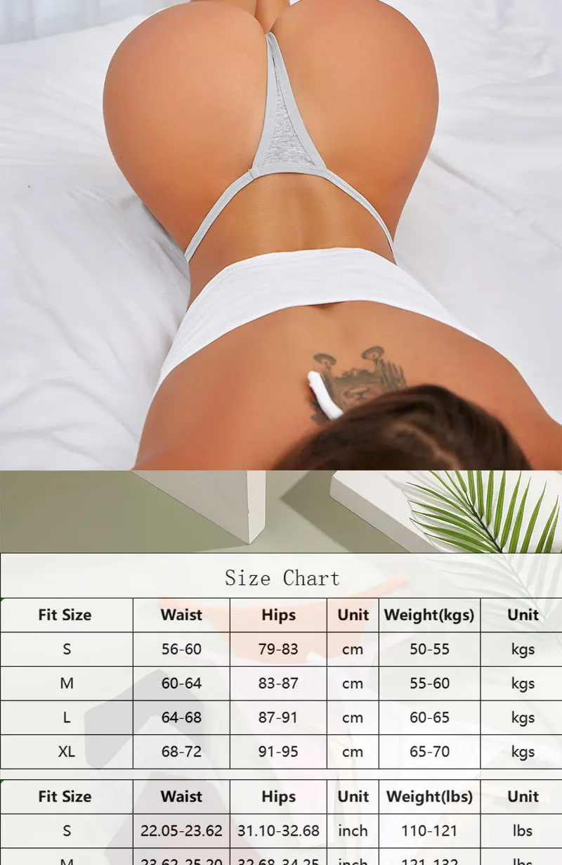 8PCS Cotton Panties Sexy G-String Women Panties Straps Underwear Female Lingerie Thong For Woman 8 Solid Color Intimate Pantys