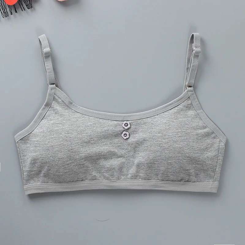8-16 Years Cotton Girls Training Bra Adolescente Girl's Sport Bras Teen Girl Underwear Push Up Teens Bras With Chest Pad KF027