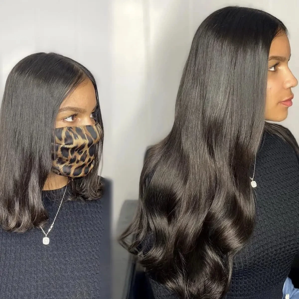 8Pcs Clip In Hair Extensions 100% Human Hair P8/613 Color Brown Highlight Blonde For Women Daily Use Real Hair Natural Black 4# 8Pcs Clip In Hair Extensions 100% Human Hair P8/613 Color Brown Highlight Blonde For Women Daily Use Real Hair Natural Black 4#