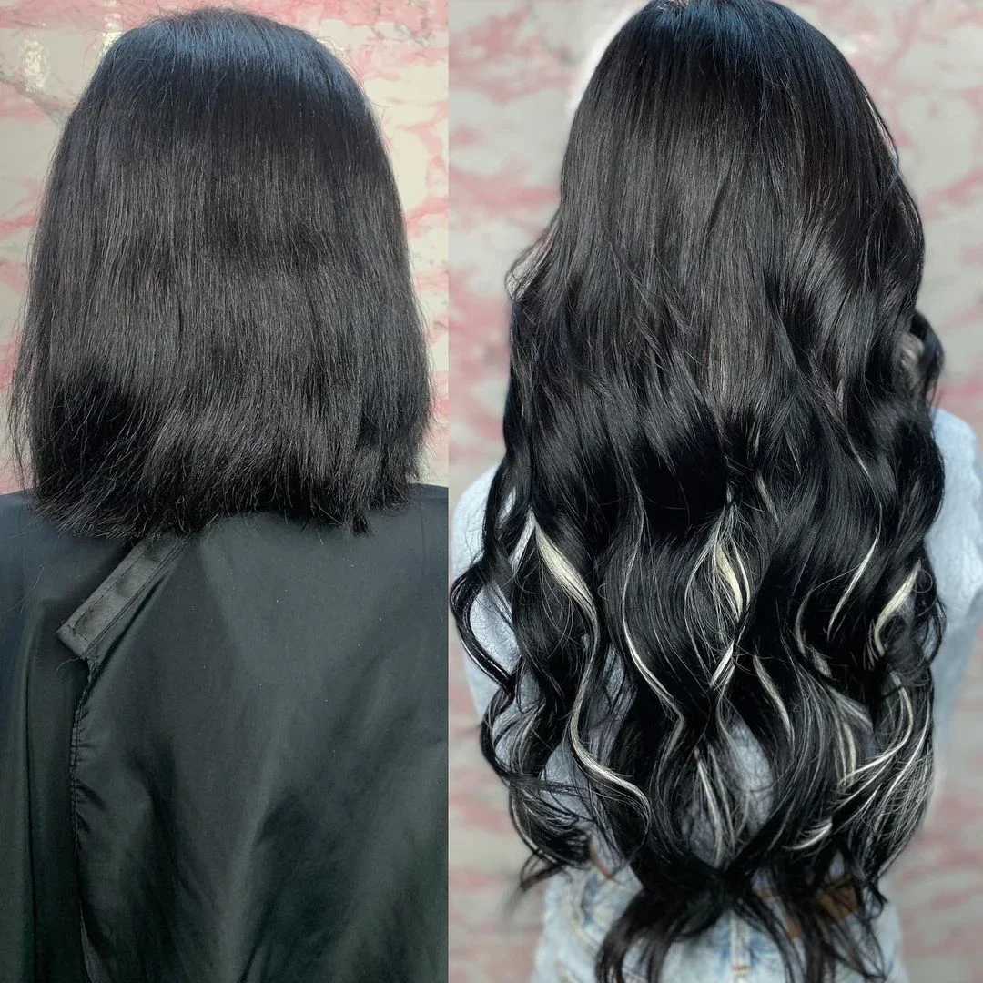 8Pcs Clip In Hair Extensions 100% Human Hair P8/613 Color Brown Highlight Blonde For Women Daily Use Real Hair Natural Black 4# 8Pcs Clip In Hair Extensions 100% Human Hair P8/613 Color Brown Highlight Blonde For Women Daily Use Real Hair Natural Black 4#