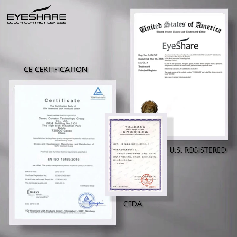 EYESHARE 10Pcs=5Pair Color Contact Lenses for 1 Day Daily Lens Blue Contacts Daily Disposable High Wearing Comfort Brown Lenses