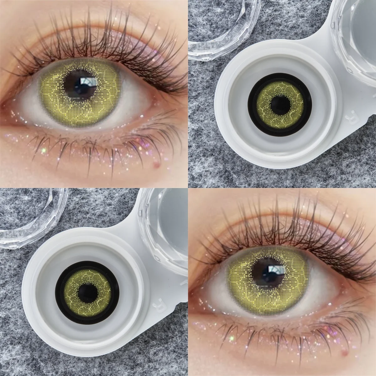 Visuashow Anime Colored Contact Lenses Miku Cosplay Coloured Contact Lens Yearly Beauty Small Pupils Lens Pink Eye Lenses