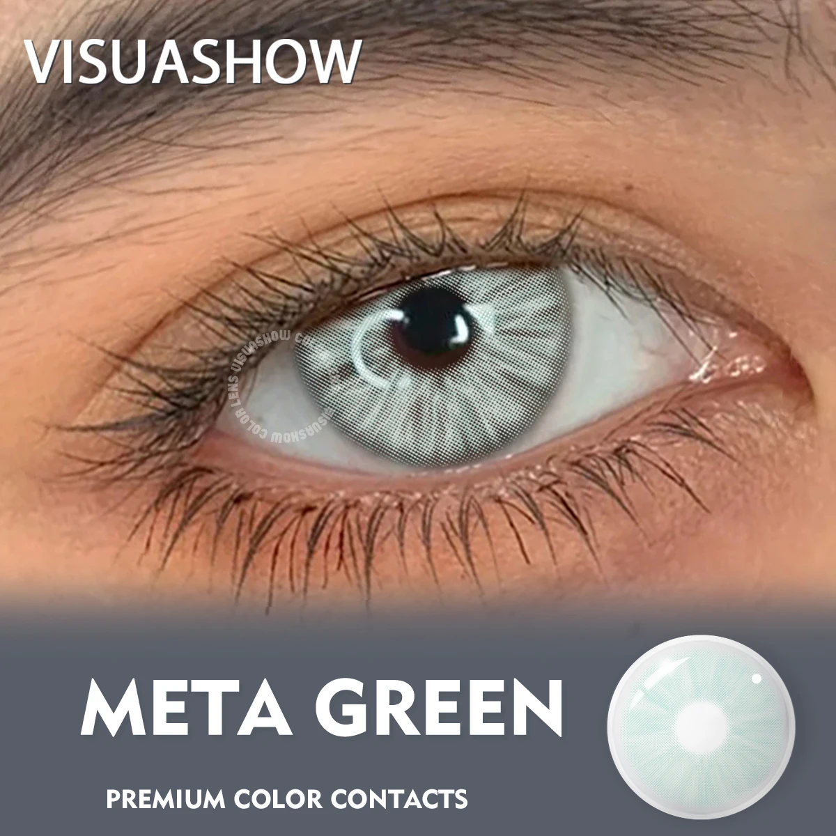 VISUASHOW Meta Series Myopia Contact Lenses -1.00 to -8.00 Natural Color Lens Eyes 2pcs Yearly colored Color Contacts For Beauty