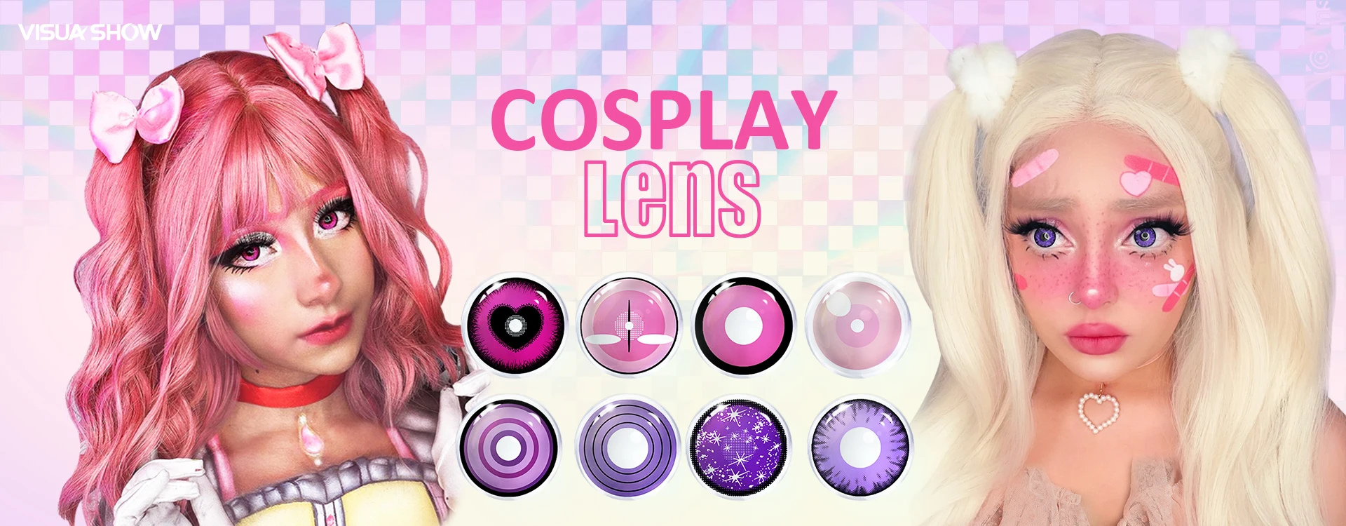 VISUASHOW Meta Series Myopia Contact Lenses -1.00 to -8.00 Natural Color Lens Eyes 2pcs Yearly colored Color Contacts For Beauty