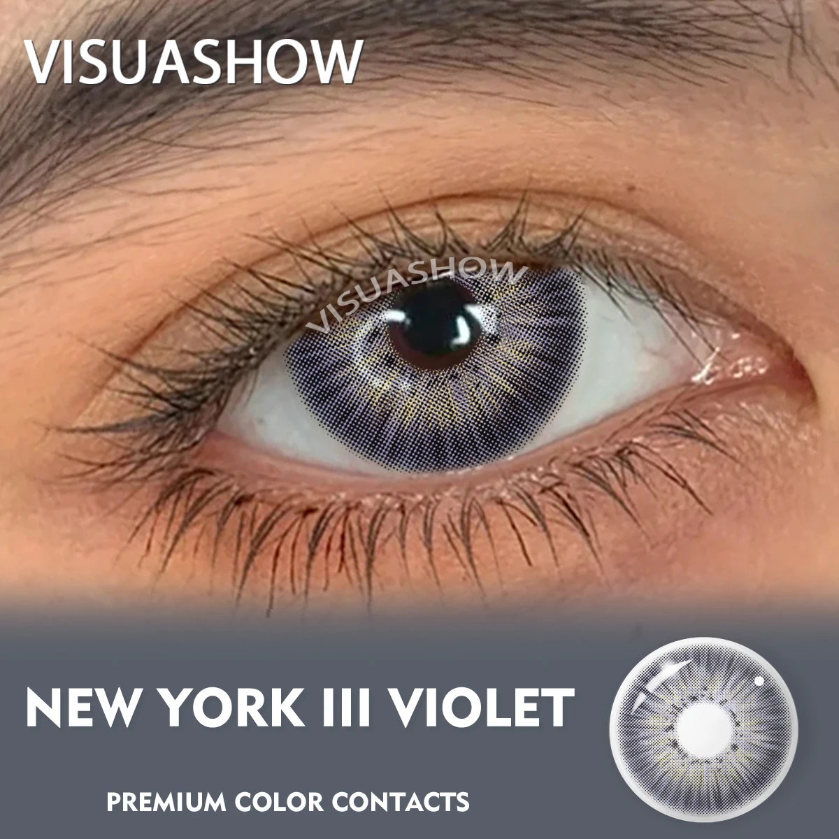 VISUASHOW Meta Series Myopia Contact Lenses -1.00 to -8.00 Natural Color Lens Eyes 2pcs Yearly colored Color Contacts For Beauty