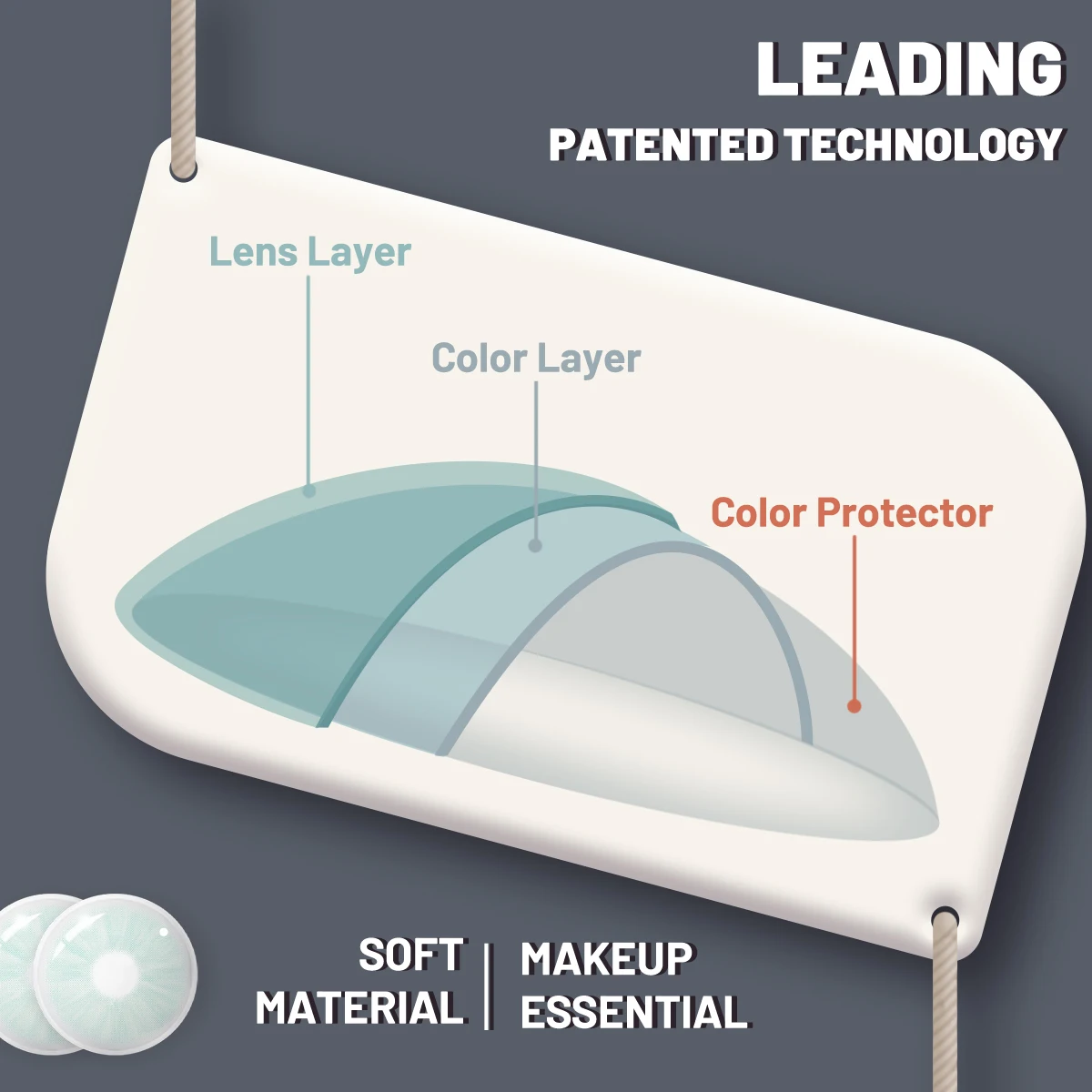 VISUASHOW Meta Series Myopia Contact Lenses -1.00 to -8.00 Natural Color Lens Eyes 2pcs Yearly colored Color Contacts For Beauty