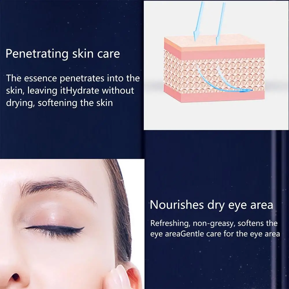 Double Care Essence Eye Set Eyes Repair Cream Eye Cream For Wrinkles Dark Circles Eye Bags Anti Age Firming Hydrating 3pcs