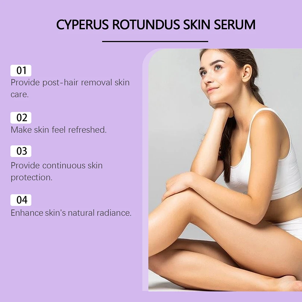 Cyperus Rotundus Hair Growth Inhibitor For Women Non-Irritating Safe Slowing/Reduction Body Hair Growth Oil For Women Men