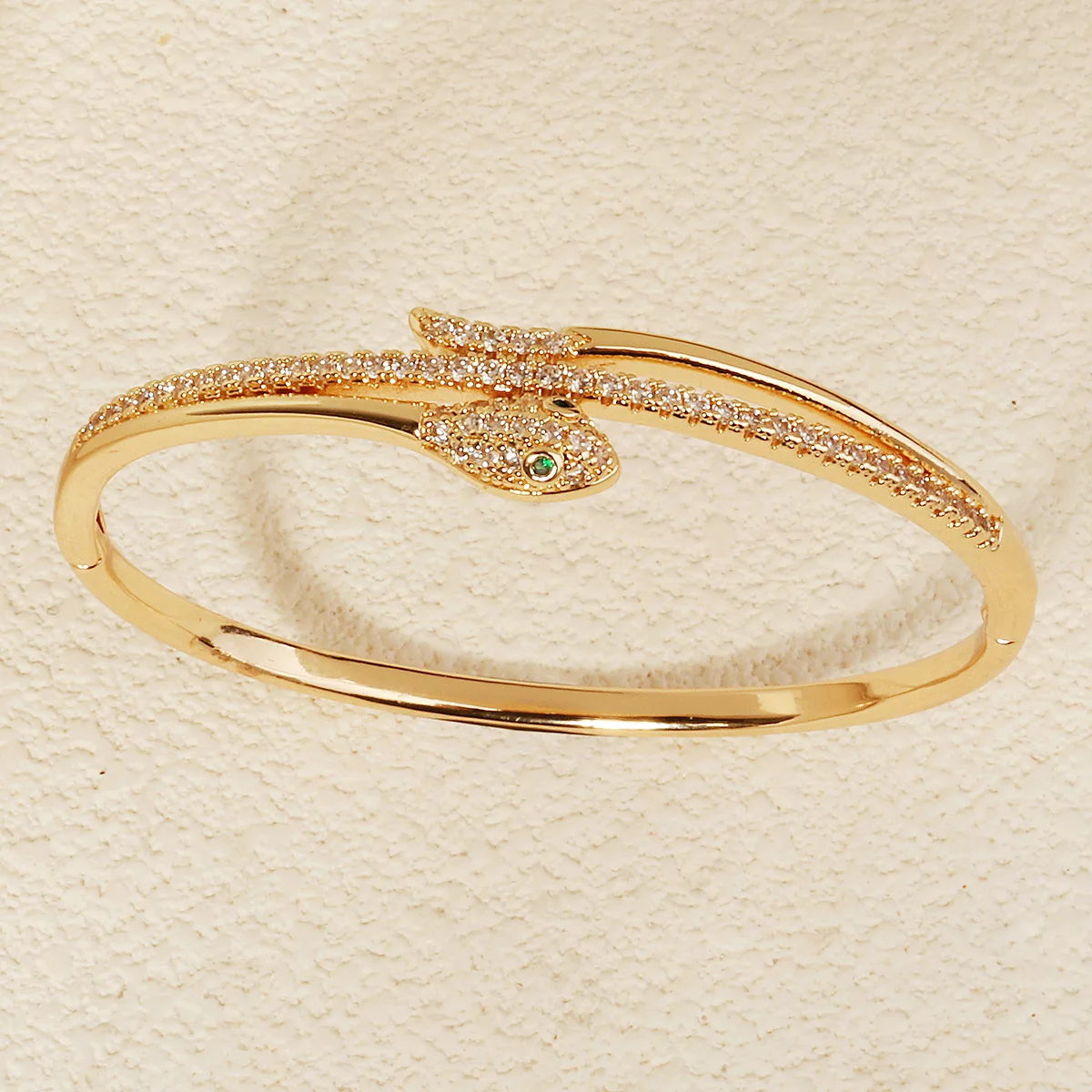 Golden Snake Nail Women's Bracelets European and American Stainless Steel Fashion Bangle Daily Jewelry Bracelet