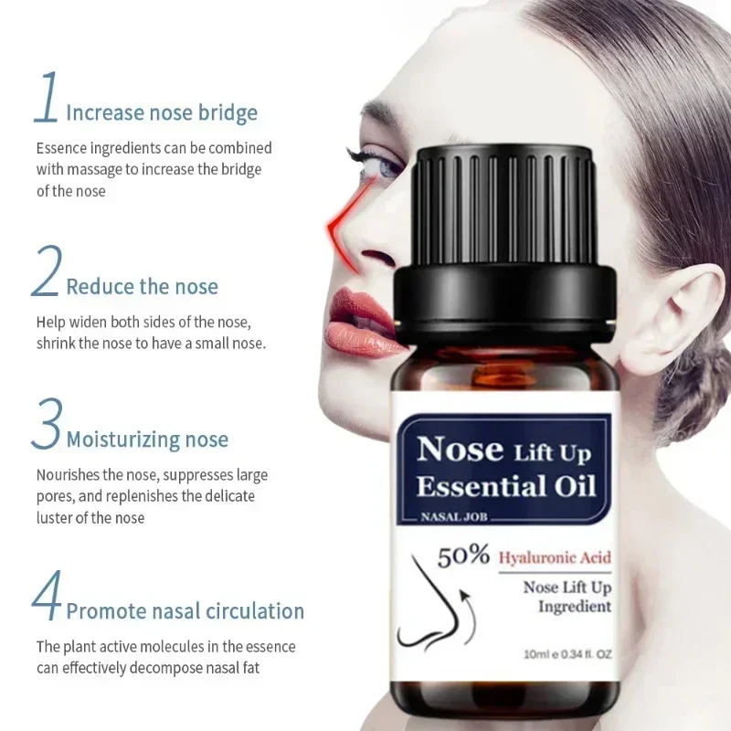 Nose Lift Up Essential Oil Shaping Nasal Bone Remodeling Natural Care Thin Small Nose Up High Heighten Rhinoplasty Rhinoplasty