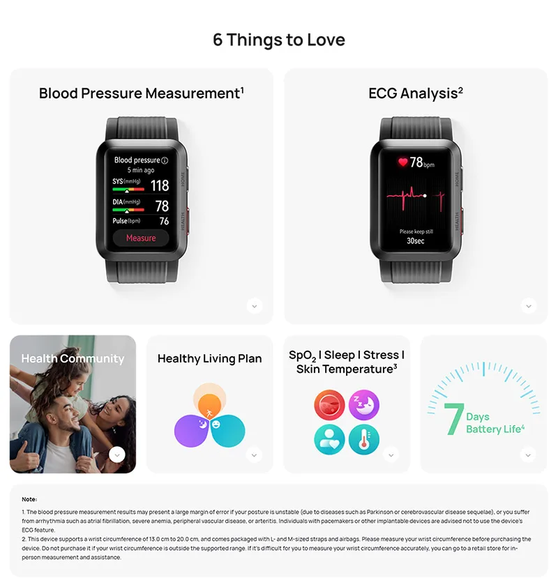 Original Huawei WATCH D Wrist ECG Blood Pressure Recorder Intelligent Blood Pressure Measurement Health Monitor Sport Bracelet Original Huawei WATCH D Wrist ECG Blood Pressure Recorder Intelligent Blood Pressure Measurement Health Monitor Sport Bracelet