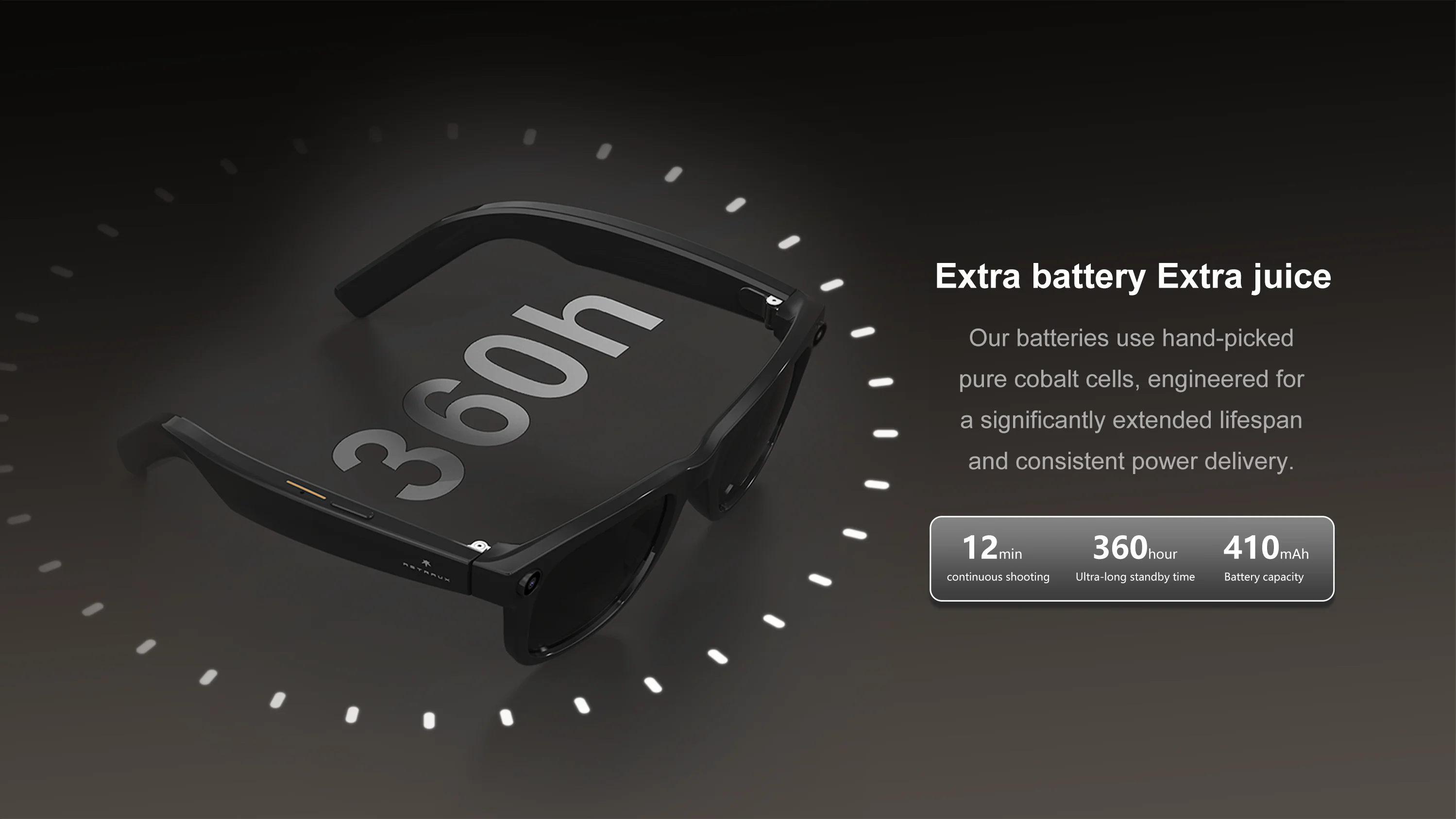 AI smart Bluetooth glasses ultra-high-definition camera pixels video recording stabilization Bluetooth calling