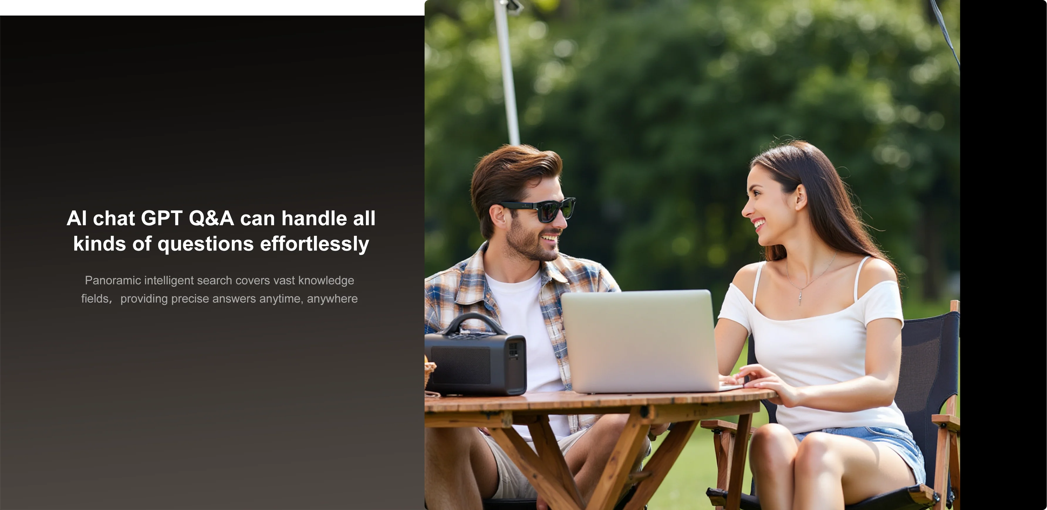 AI smart Bluetooth glasses ultra-high-definition camera pixels video recording stabilization Bluetooth calling